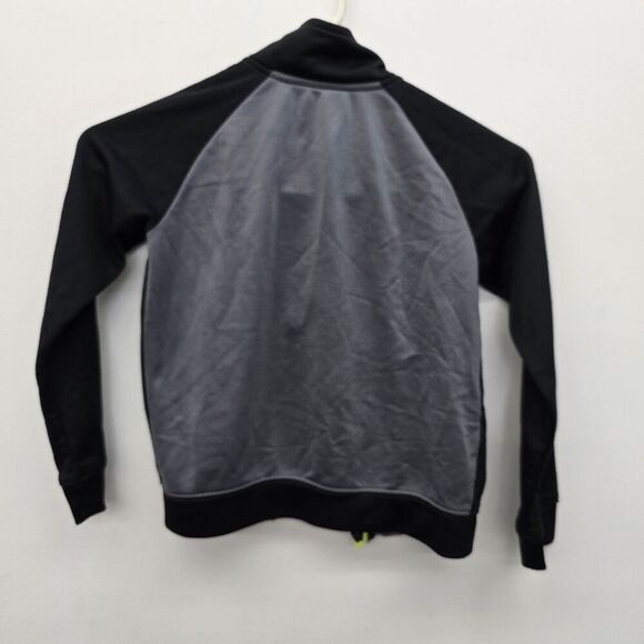 Nike Youth Warm Up Track Jacket Full Zip Up Black & Gray Size Small (A15) - Picture 2 of 10